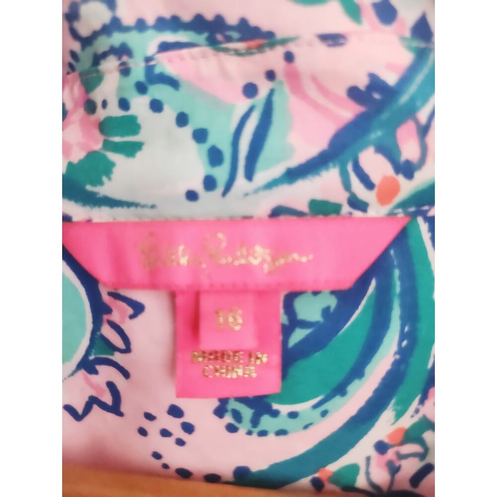 16 Lilly Pultizer maxi shirt dress - Picture 3 of 6